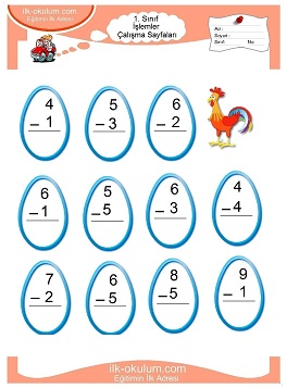 Çocuklar İçin toplam işlemi yaprak testleri 